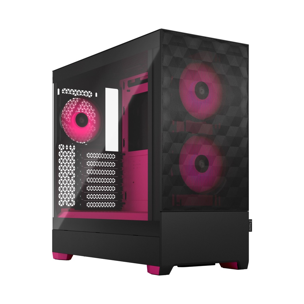 [FD-C-POR1A-03] Case Fractal Design Pop Air RGB Magenta Core TG Clear Tint Nero Magenta Midi Tower Vetro Temperato