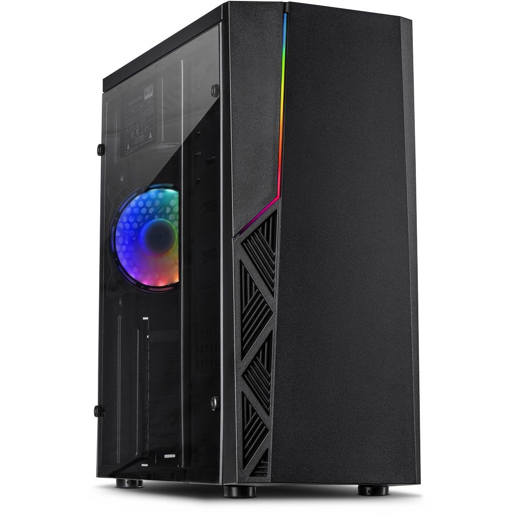 [88881330] Case Inter-Tech B-02 RGB Nero Midi Tower