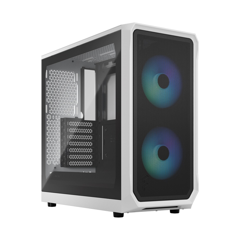 [FD-C-FOC2A-04] Case Fractal Design Focus 2 RGB White TG Clear Tint Bianco Midi Tower Vetro Temperato