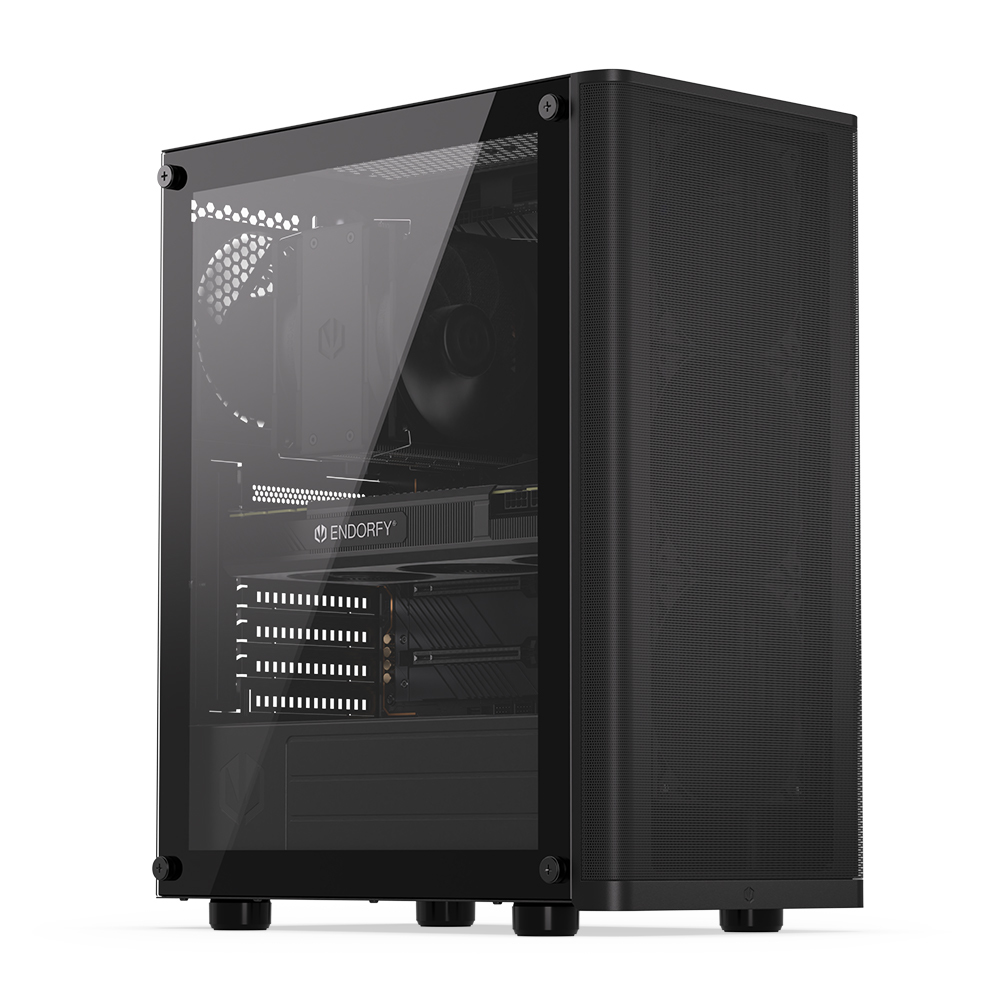[EY2A002] Case ENDORFY Ventum 200 Air Nero Midi Tower Vetro Temperato