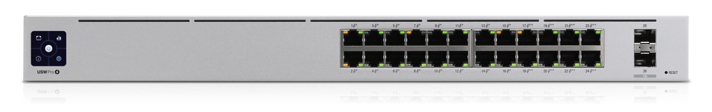 [USW-PRO-24-POE] Ubiquiti UniFi Pro 24-Port PoE Gestito L2/L3 Gigabit Ethernet (10/100/1000) Supporto Power over Ethernet (PoE) 1U Argento