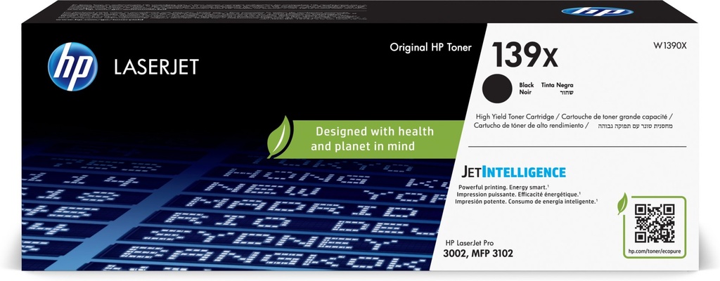 [W1390X] HP LaserJet Cartuccia toner nero originale 139X ad alta capacità