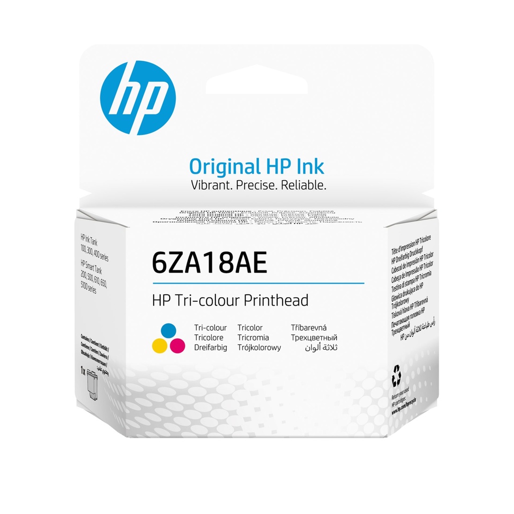 testina HP per stampa ciano / magenta / giallo 6ZA18AE Testina di stampa originale 6ZA18AE tricromia