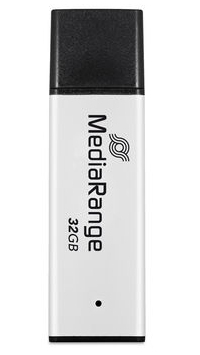 [MR1900] MediaRange MR1900 unità flash USB 32 GB USB tipo A 3.2 Gen 1 (3.1 Gen 1) Nero, Argento