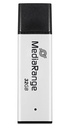 MediaRange MR1900 unità flash USB 32 GB USB tipo A 3.2 Gen 1 (3.1 Gen 1) Nero, Argento