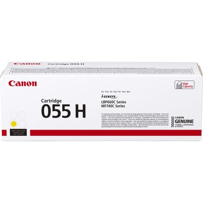 [055hy] Canon 055H cartuccia toner 1 pz Originale Giallo