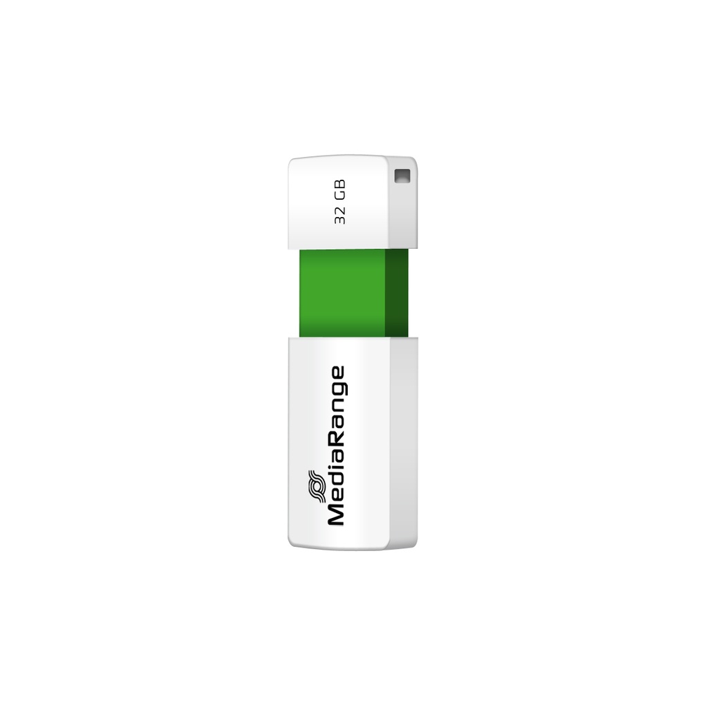 [MR973] MediaRange MR973 unità flash USB 32 GB USB tipo A 2.0 Verde, Bianco