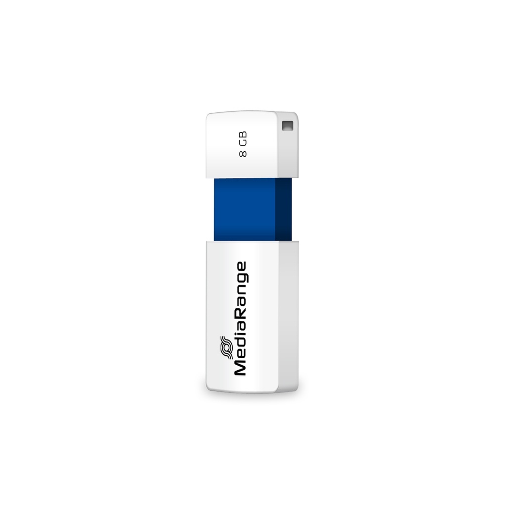 [MR971] MediaRange MR971 unità flash USB 8 GB USB tipo A 2.0 Blu, Bianco