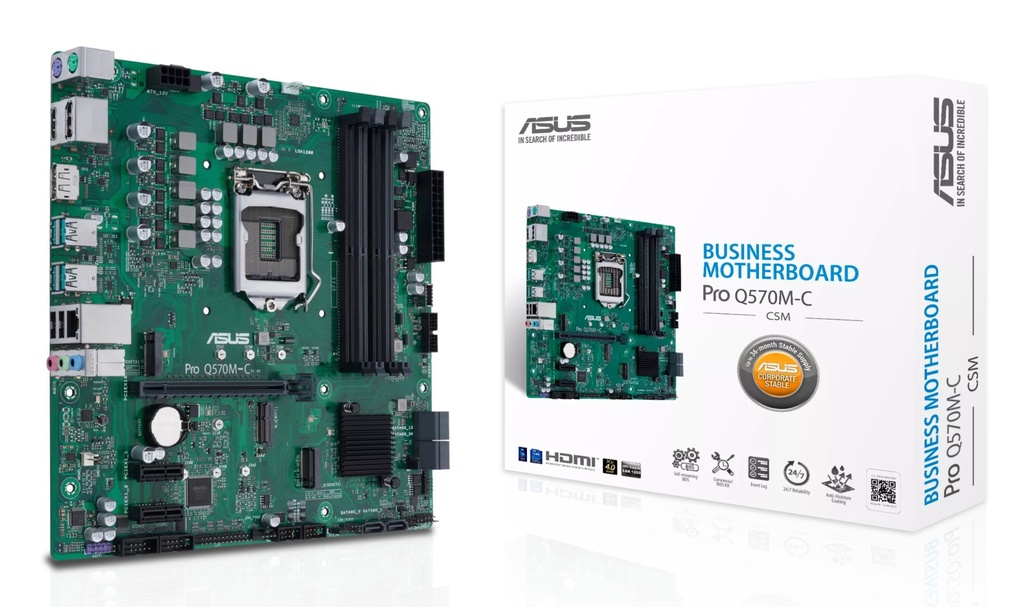 [90MB1700-M0EAYC] Scheda Madre ASUS PRO Q570M-C/CSM Intel Q570 LGA 1200 Socket H5 micro ATX