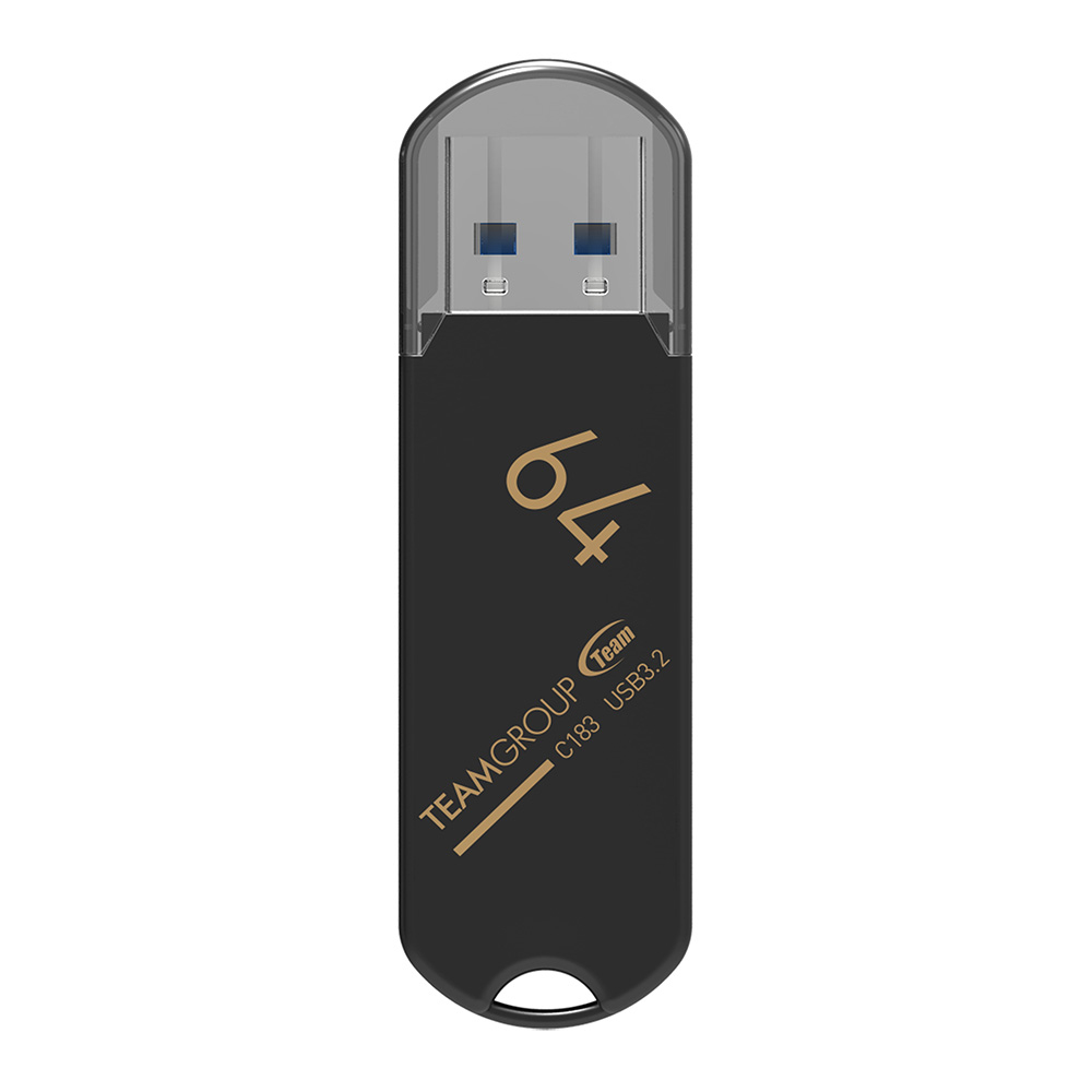 [TC183364GB01] Team Group C183 unità flash USB 64 GB USB tipo A 3.2 Gen 1 (3.1 Gen 1) Nero
