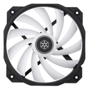 Silverstone Shark Force 160 ARGB Case per computer Ventilatore Nero, Bianco 1 pz