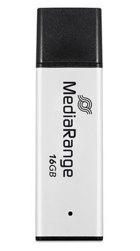 MediaRange MR1899 unità flash USB 16 GB USB tipo A 3.2 Gen 1 (3.1 Gen 1) Nero, Argento