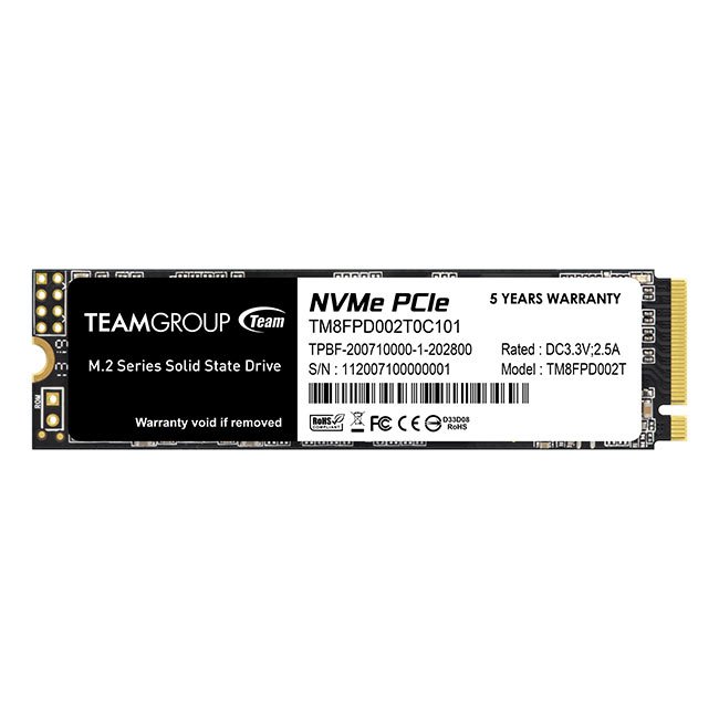 [TM8FPD002T0C101] Team Group MP33 PRO 2 TB M.2 PCI Express 3.0 NVMe