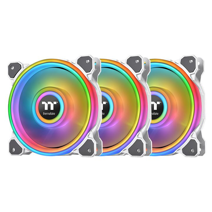 [CL-F100-PL12SW-A] Thermaltake Riing Quad 12 RGB Case per computer Ventilatore 12 cm Bianco
