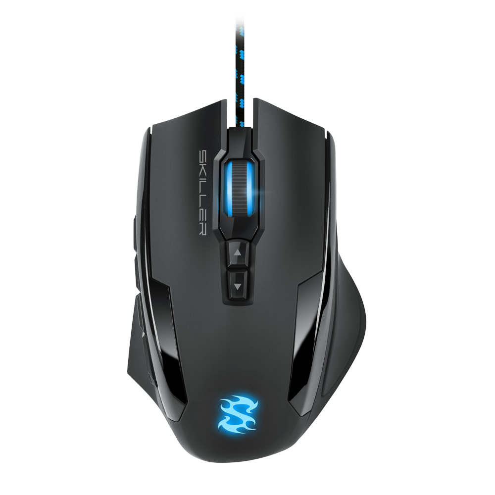 [4044951018963] Sharkoon Skiller SGM1 mouse Gaming Mano destra USB tipo A Ottico 10800 DPI
