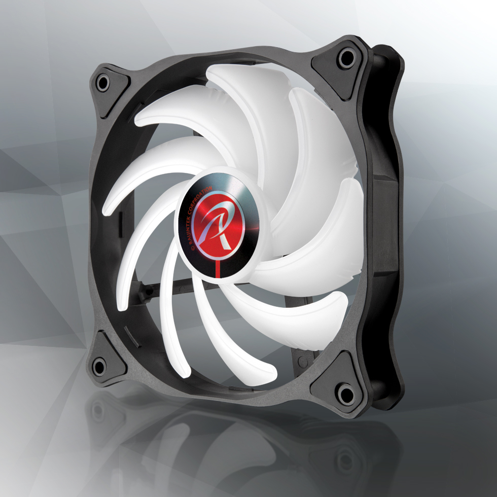 [0R40B00215] RAIJINTEK EOS 12 RBW ADD Scheda madre, Processore Ventilatore 12 cm Nero, Bianco 2 pz