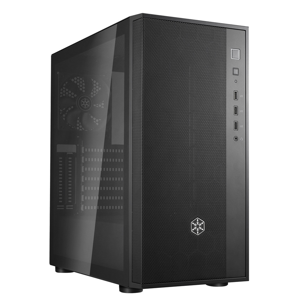 Case SilverStone FARA R1 V2 Midi-Tower Vetro Temperato Nero