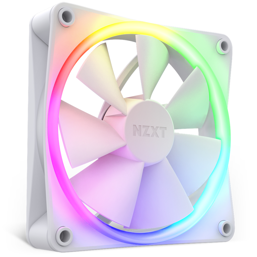 [RF-R12TF-W1] NZXT F120 RGB Triple Pack Case per computer Ventilatore 12 cm Bianco 3 pz