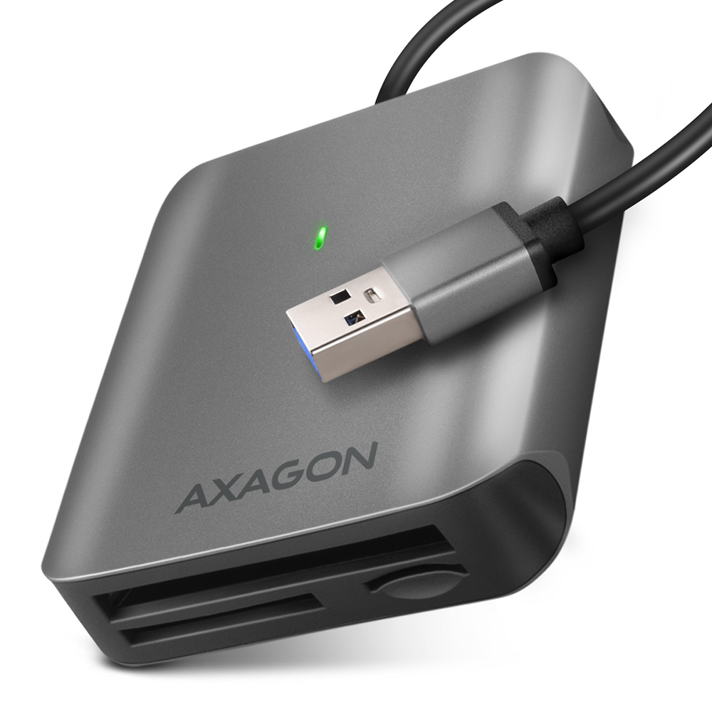 [CRE-S3] Axagon CRE-S3 External card reader USB-A 3.2 Gen 1 3-slot & lun SD/microSD/CF lettore di schede USB 3.2 Gen 1 (3.1 Gen 1) Type-A Grigio