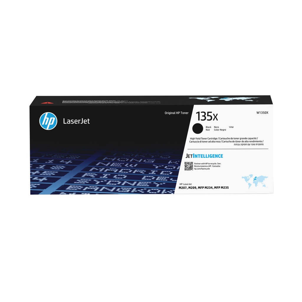 Toner HP nero W1350X 135X ~2400 Pagine Cartuccia Toner Nero Originale LaserJet 135X ad alta capacità