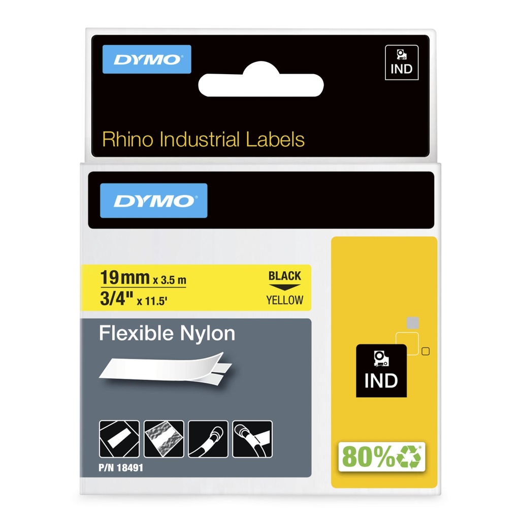 Nastro DYMO Nero Su Giallo S0718090 18491