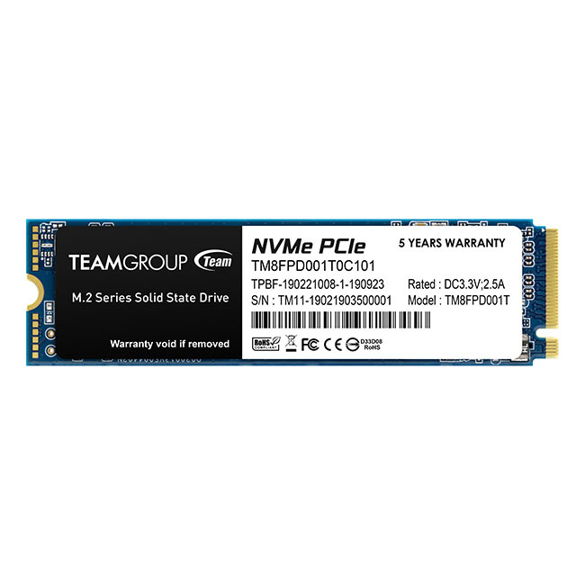 [TM8FPD001T0C101] Team Group MP33 PRO 1 TB M.2 PCI Express 3.0 NVMe 3D NAND