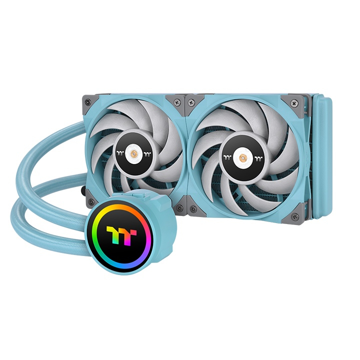 [CL-W319-PL12TQ-A] Thermaltake CL-W319-PL12TQ-A sistema di raffreddamento per computer Processore Raffreddatore di liquidi tutto in uno 12 cm Turchese 1 pz