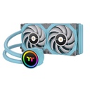 Thermaltake CL-W319-PL12TQ-A sistema di raffreddamento per computer Processore Raffreddatore di liquidi tutto in uno 12 cm Turchese 1 pz