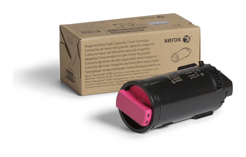 [106R03874] Xerox Cartuccia toner Magenta a Altissima capacità da 9000 Pagine per Multifunzione a colori ® VersaLink® C505, Stampante a colori ® VersaLink® C500 (106R03874)