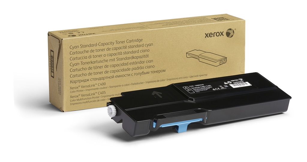 [106R03502] Xerox Cartuccia toner Ciano a Capacità standard da 2500 Pagine per Stampante a colori ® VersaLink® C400/multifunzione a colori ® VersaLink® C405 (106R03502)