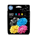 HP Confezione da 4 cartucce di inchiostro nero, ciano, magenta, giallo originali 912