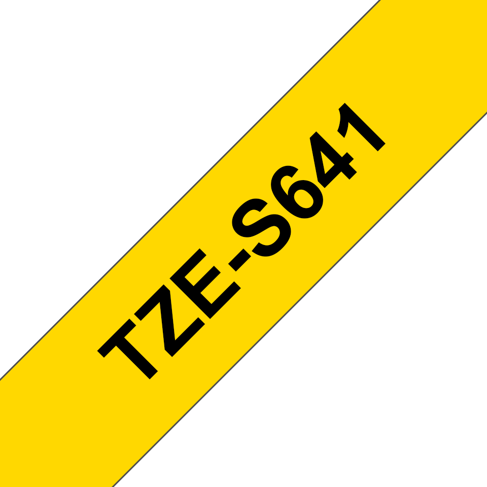 Nastro Brother Laminato Nero Su Giallo TZe-S641 TZ-S641 18mm x 8m