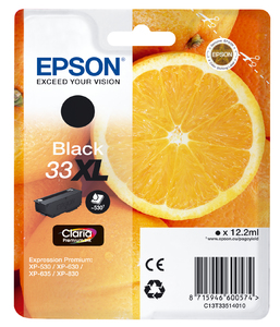 ORIGINAL Epson Cartuccia d'inchiostro nero C13T33514012 33 XL ~530 Seiten XL