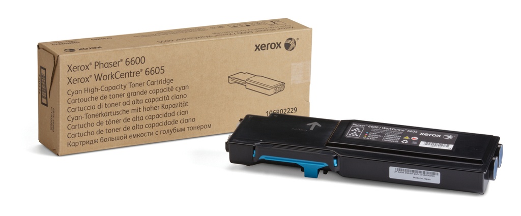 [106R02229] Xerox Cartuccia toner Ciano per Phaser™ 6600, WorkCentre™ 6605