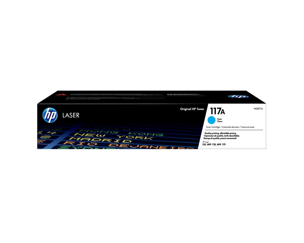 [W2071A] HP Cartuccia toner ciano per stampante laser originale 117A