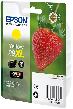 ORIGINAL Epson Cartuccia d'inchiostro giallo C13T29944012 29 XL ~450 Seiten 6,4ml XL