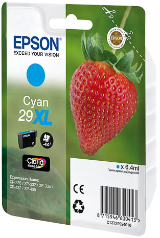 ORIGINAL Epson Cartuccia d'inchiostro ciano C13T29924012 29 XL ~450 Seiten 6,4ml XL