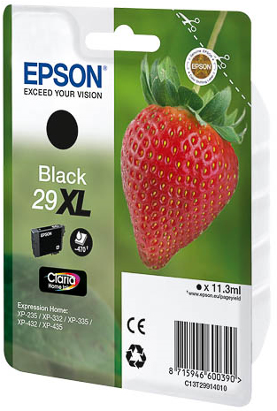 Epson Strawberry 29XL K ink cartridge 1 pc(s) Original High (XL) Yield Black