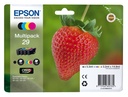 ORIGINAL Epson Multipack nero / ciano / magenta / giallo C13T29864012 29 ~715 Seiten 4 cartucce: T2981 + T2982 + T2983 + T2984
