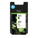 HP Multipack nero / differenti colori N9J72AE 301 2x inchiostro HP 301 1x CH561EE + 1x CH562EE