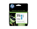 HP Confezione da 3 di cartucce inchiostro ciano DesignJet 711, 29 ml