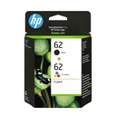 HP Multipack nero / differenti colori N9J71AE 62 2x inchiostro HP 62 1x C2P04AE + 1x C2P06AE