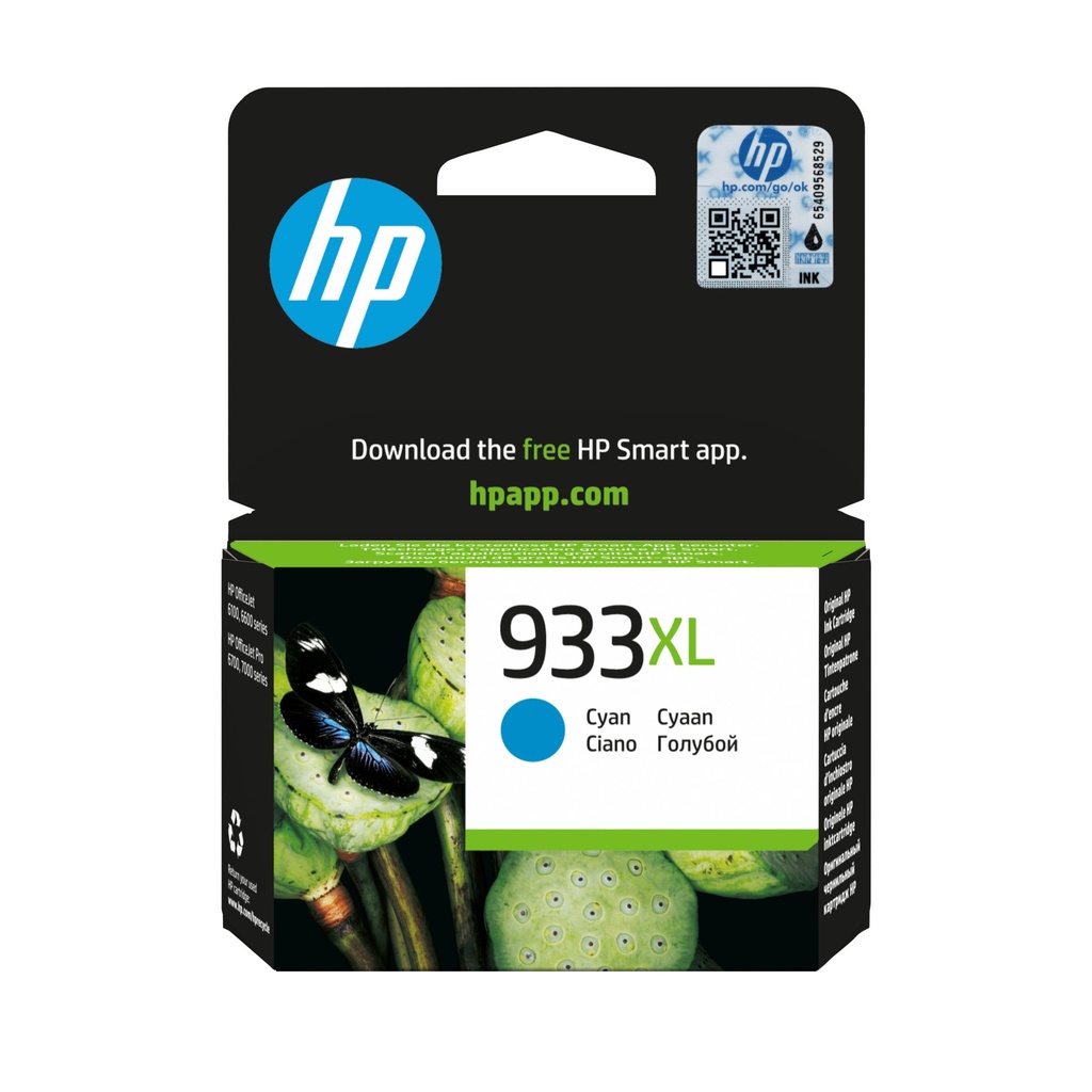 [CN054AE] HP Cartuccia originale inchiostro ciano ad alta capacità 933XL