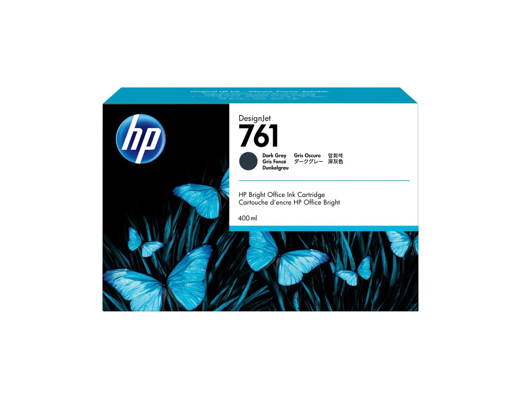 [CM996A] HP Cartuccia inchiostro grigio scuro DesignJet 761, 400 ml