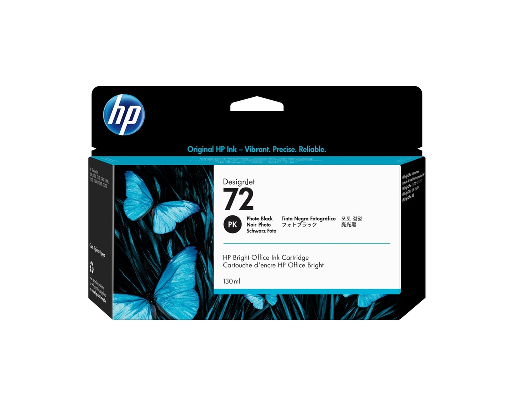 [C9370A] HP Cartuccia inchiostro nero fotografico 72, 130 ml