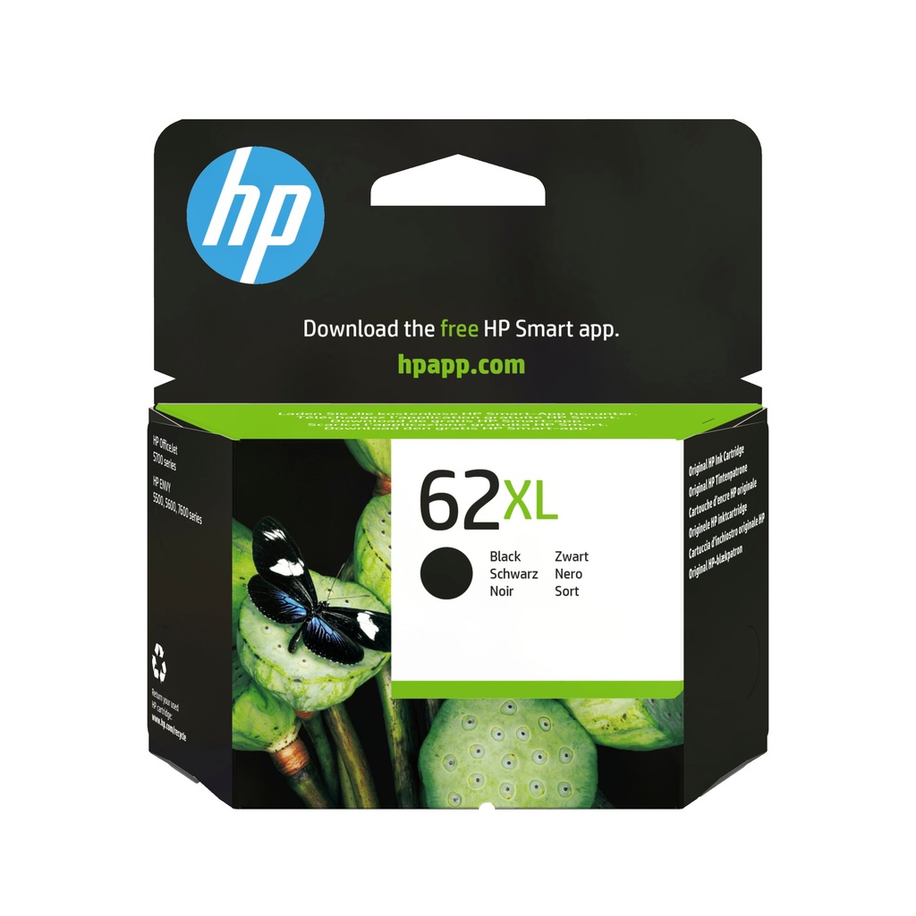 [C2P05AE] HP Cartuccia originale inchiostro nero ad alta capacità 62XL