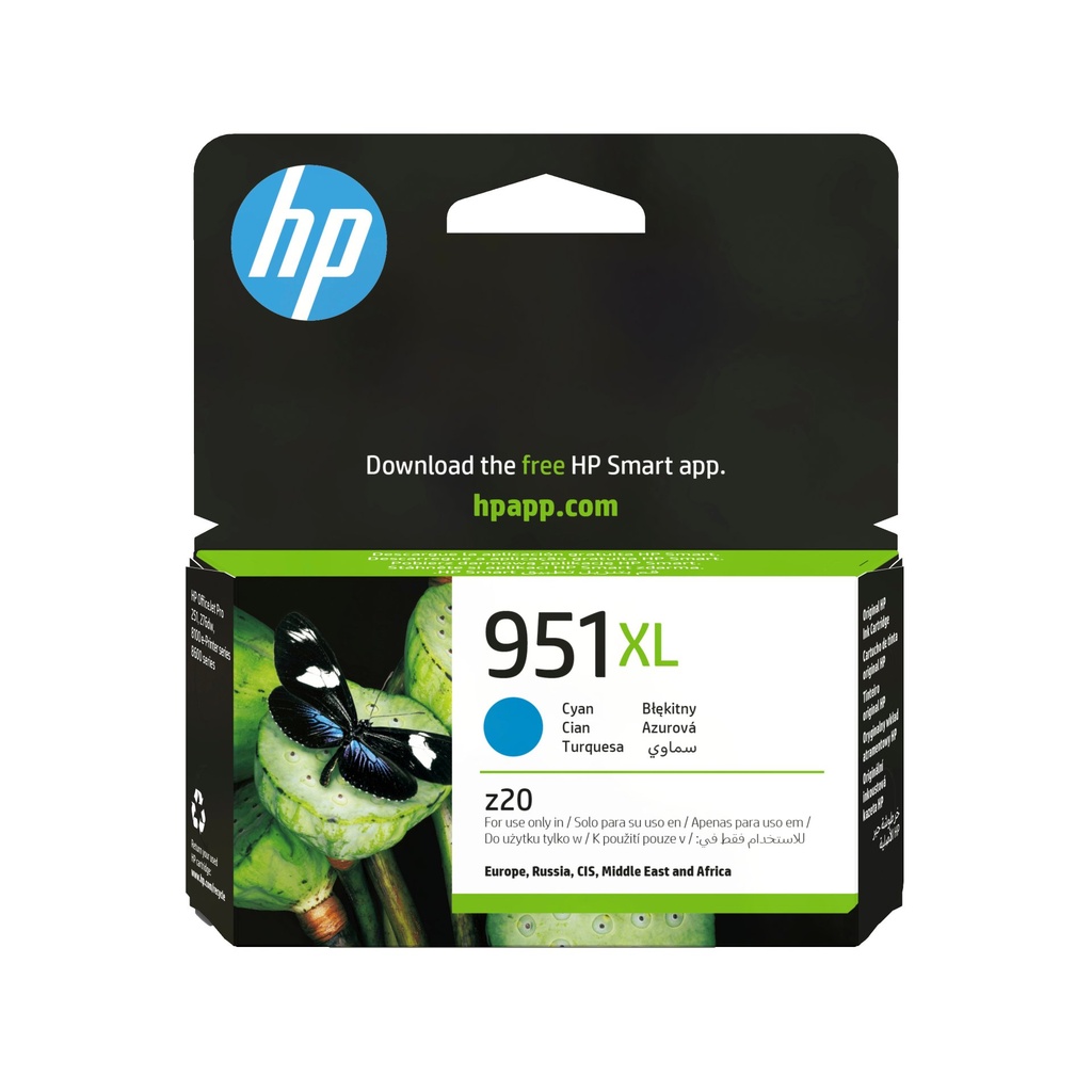 [CN046AE] HP Cartuccia originale inchiostro ciano ad alta capacità 951XL