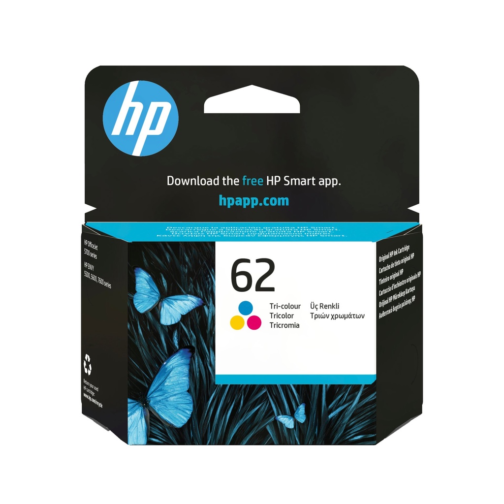 [C2P06AE] HP Cartuccia originale inchiostro tricromia 62