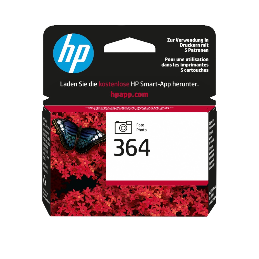 [CB317EE] Cartuccia HP d'inchiostro Nero CB317EE 364 per 130 foto