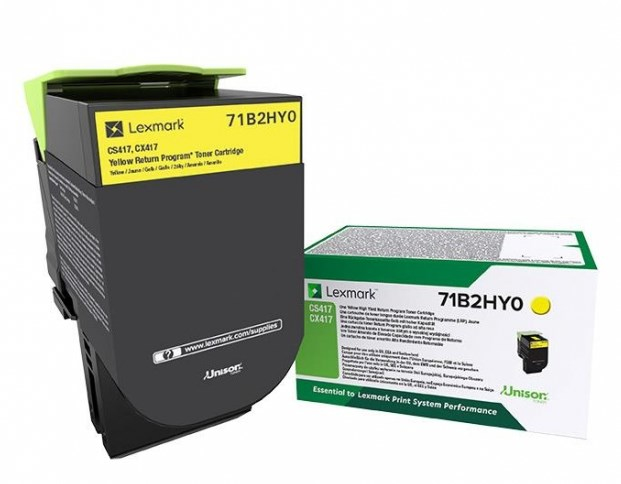 [71B2HY0] Lexmark 71B2HY0 cartuccia toner 1 pz Originale Giallo